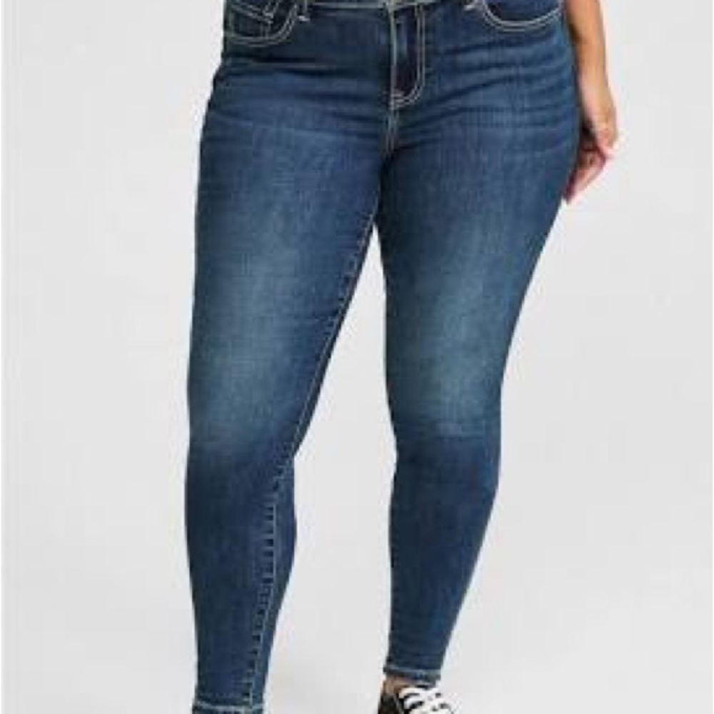 Torrid Dark Blue Skinny Jeans